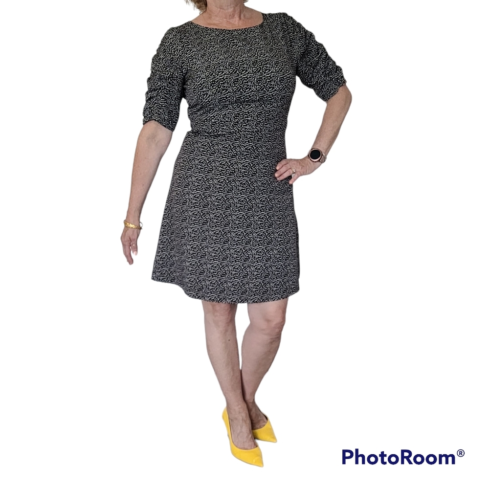 IMNYC Isaac Mizrahi mini polka dot fit & flare dress